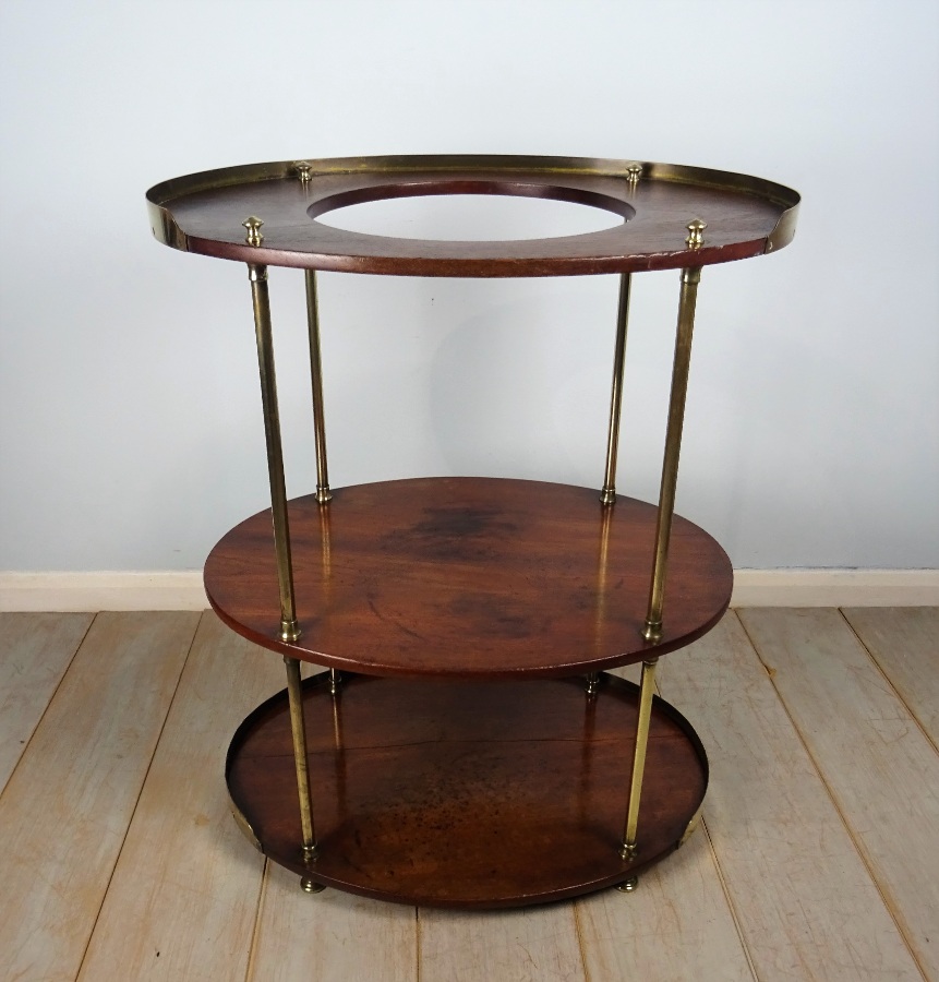 A Campaign Brass-Mounted Mahogany Occasional TableWashstand (1).JPG
