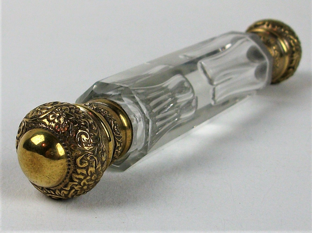 	Antique Silver Gilt Double - Ended Scent Bottle