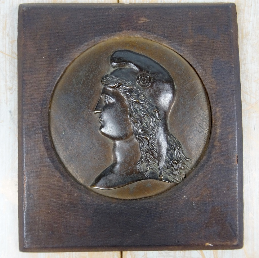 Marianne Antique Bronze Medallion
