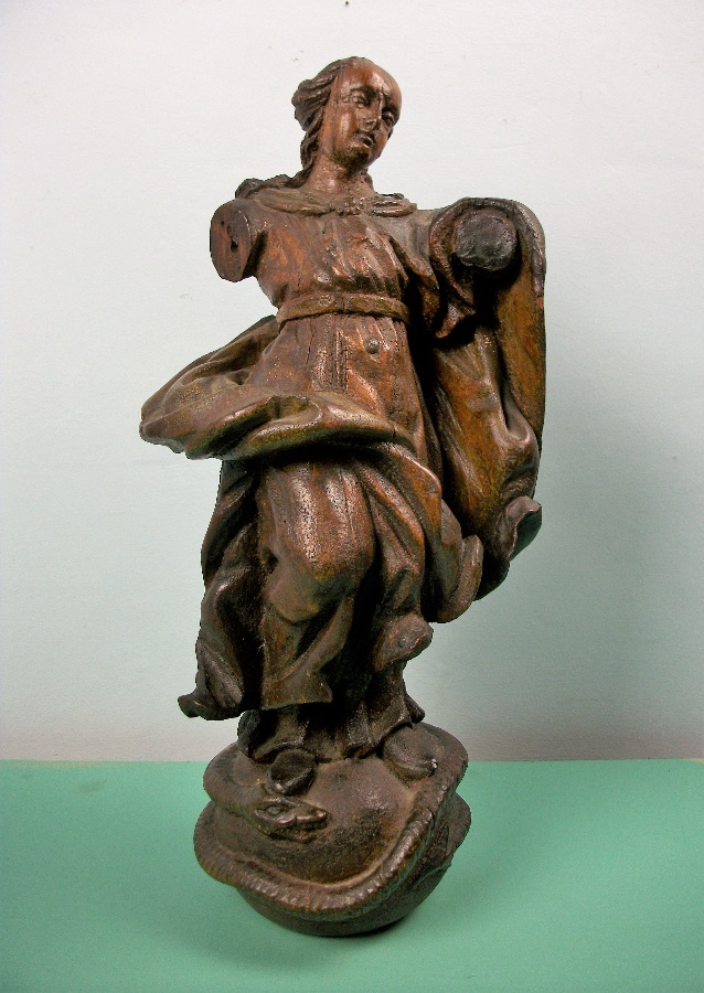 C17th Italian Carved Oak Statue of the Virgin Mary Madonna Immaculate Conception (1).JPG