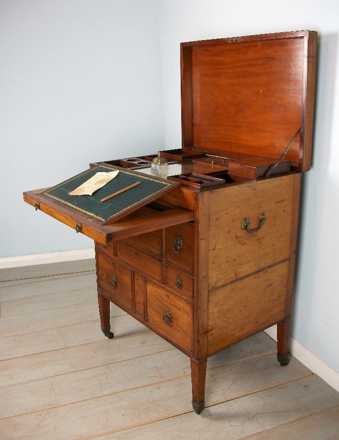 Mahogany Military Campaign Dressing Chest