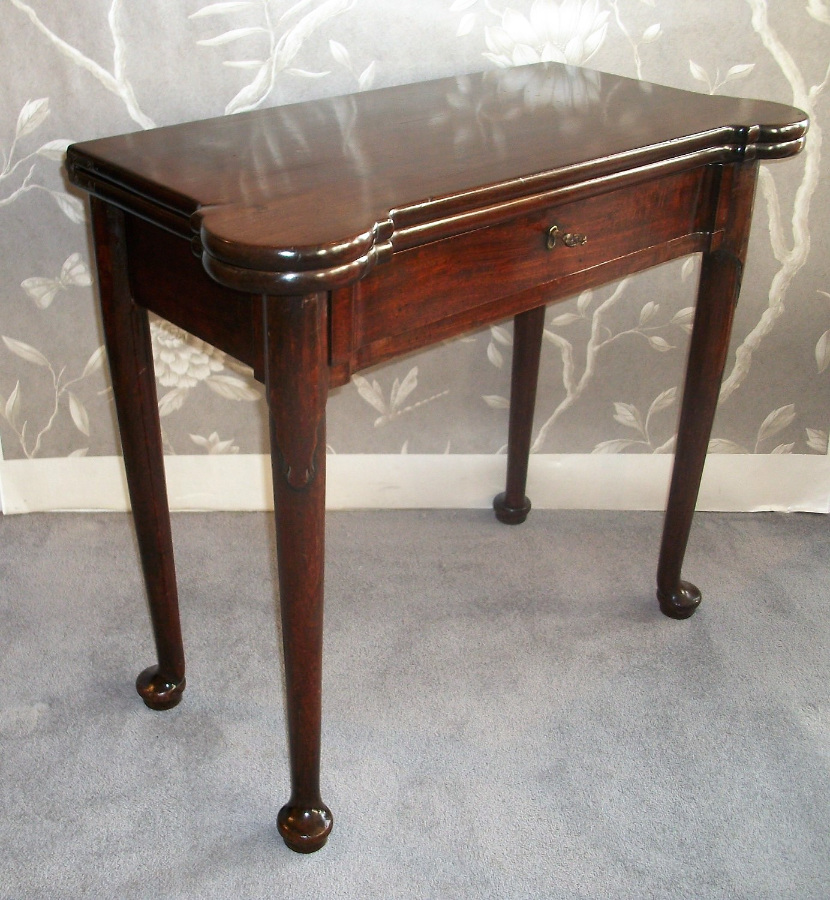 George II Walnut Card / Games Table