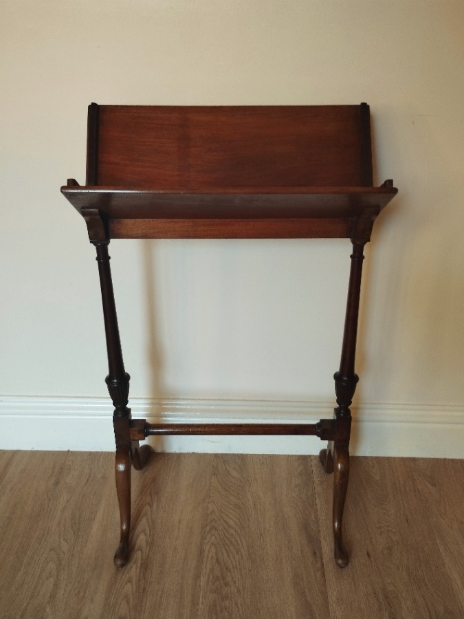 Antique Mahogany Book Trough