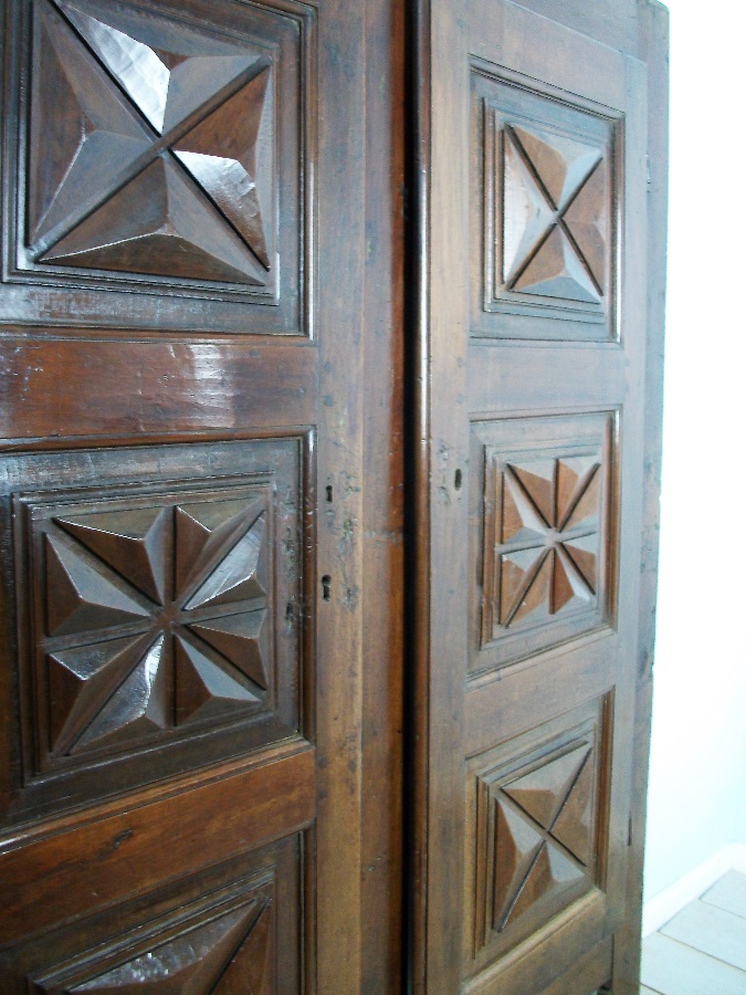 17th Century Italian Diamond Point Doors