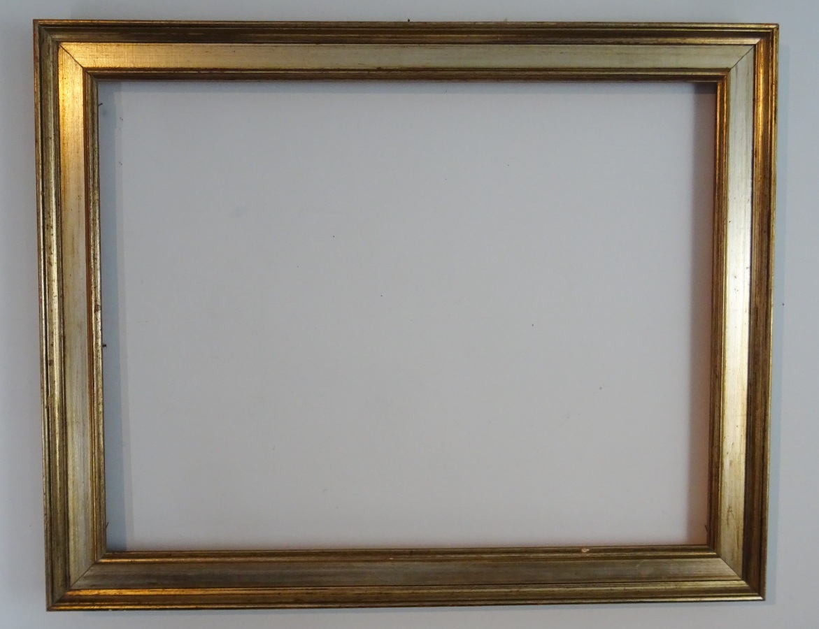 	Gold Silver painted Frame Italian Craftsmanship