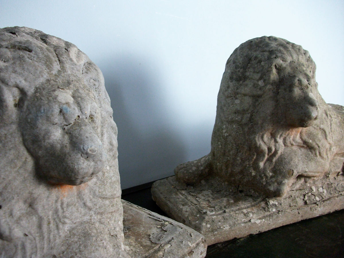  	Pair of Stone Lions