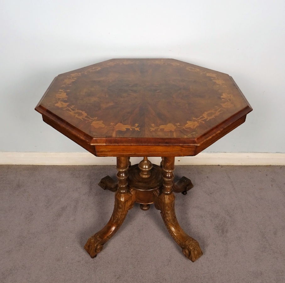 	Victorian Octagonal Occasional Side Centre Table