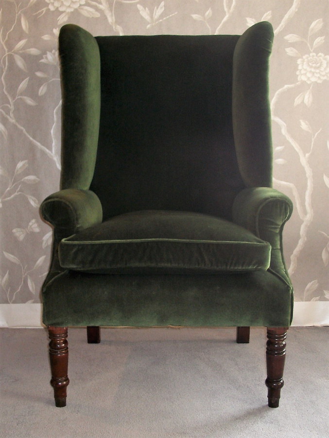 georgian wing back armchair