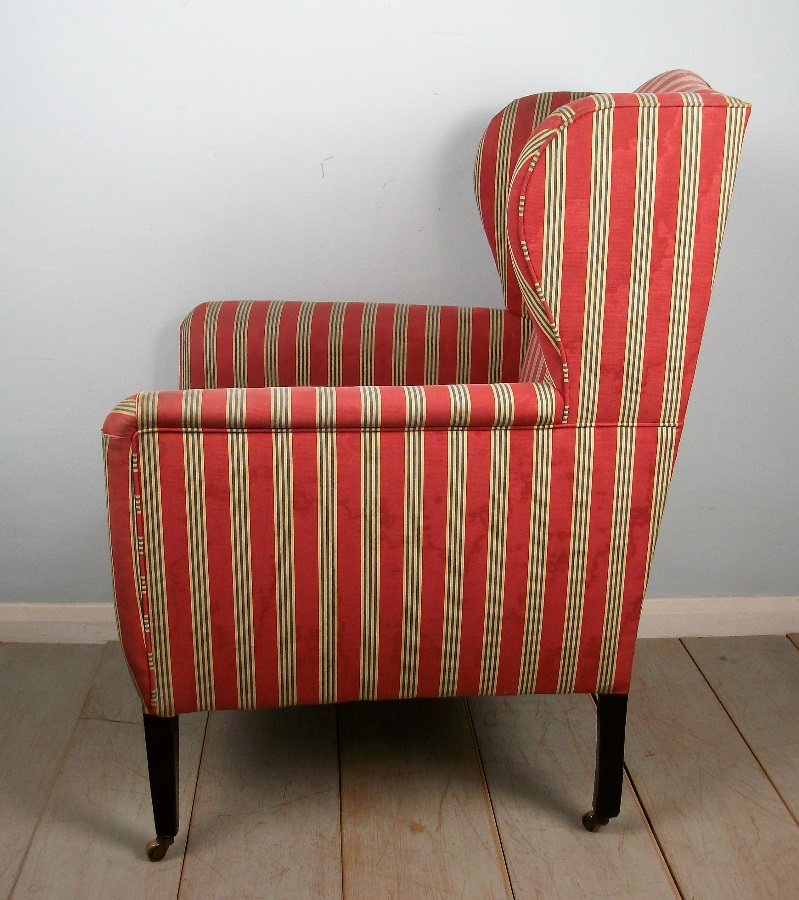 Edwardian Wing Back Bergere Armchair