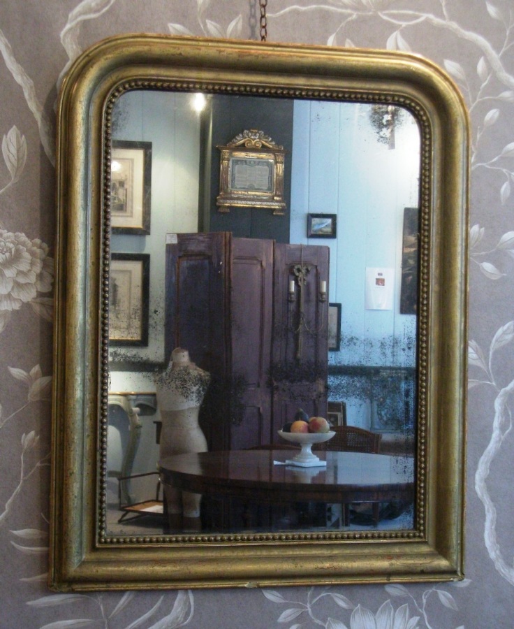 19th century French gilded mirror
