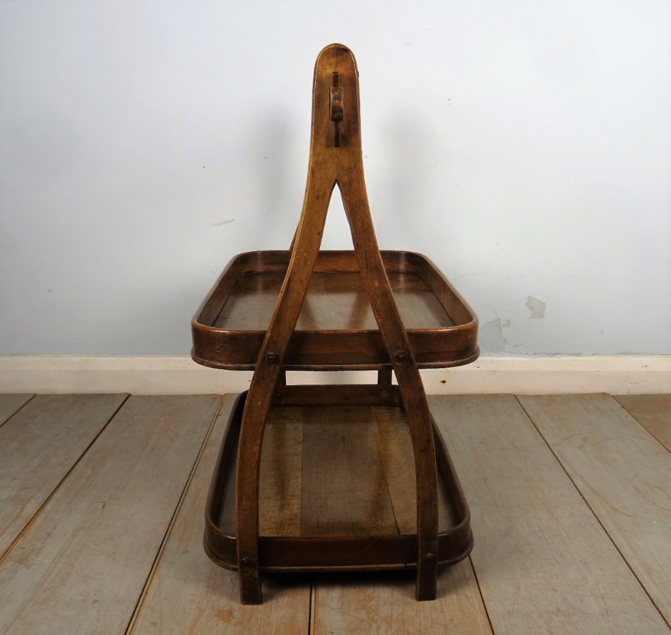 Two Tier Bentwood Serving Tray