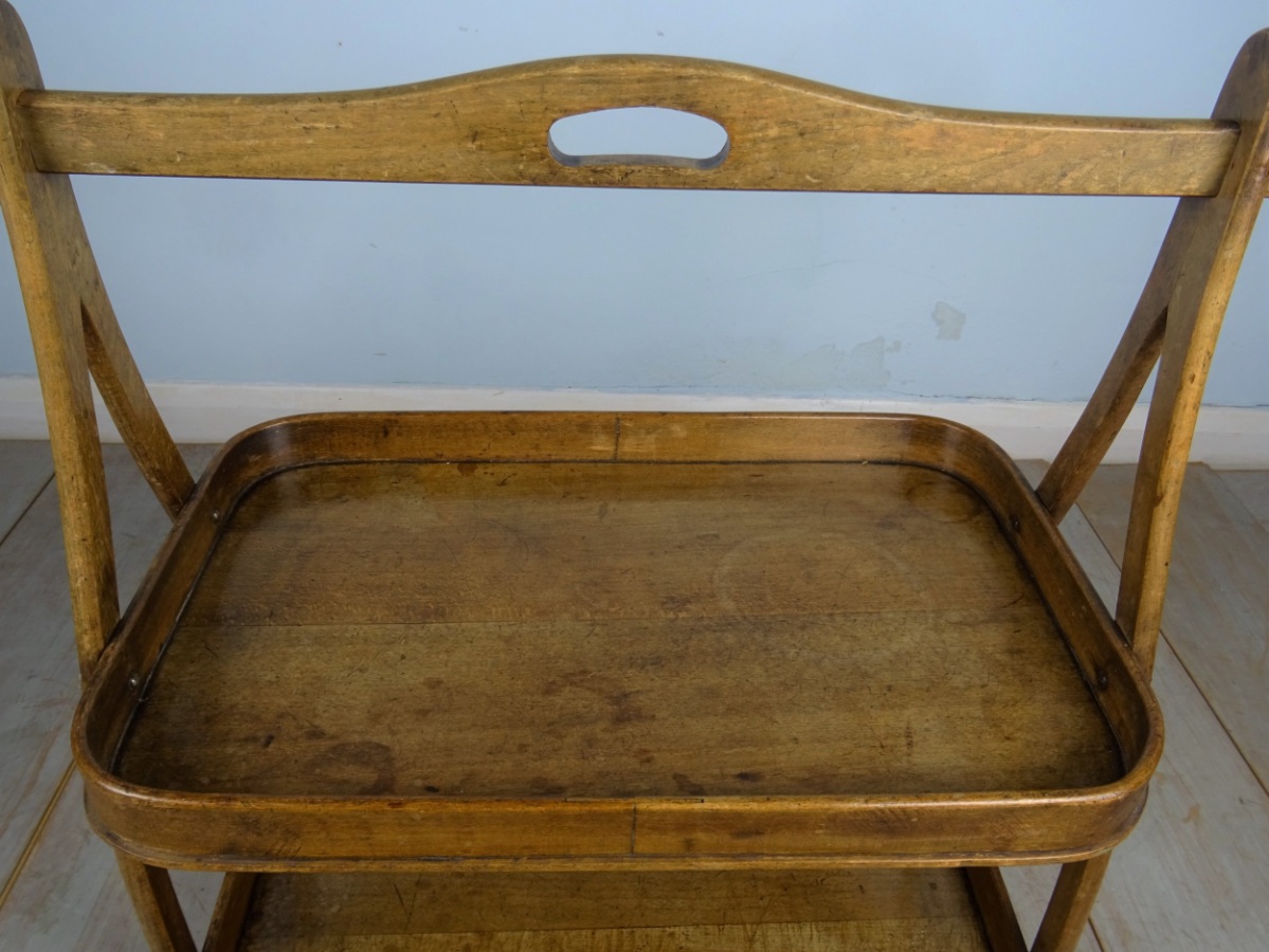 Two Tier Bentwood Tray Etagere