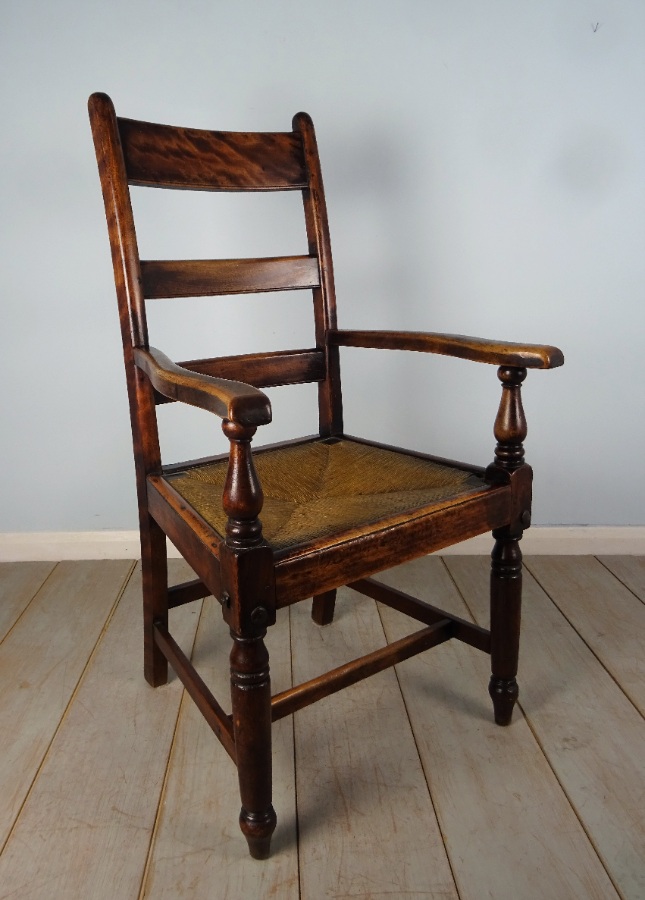 late C18th Country House Open Armchair (10).JPG