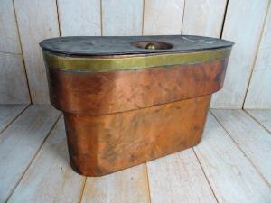 Antique 19th Century Italian Copper Steamer Pot With Lid