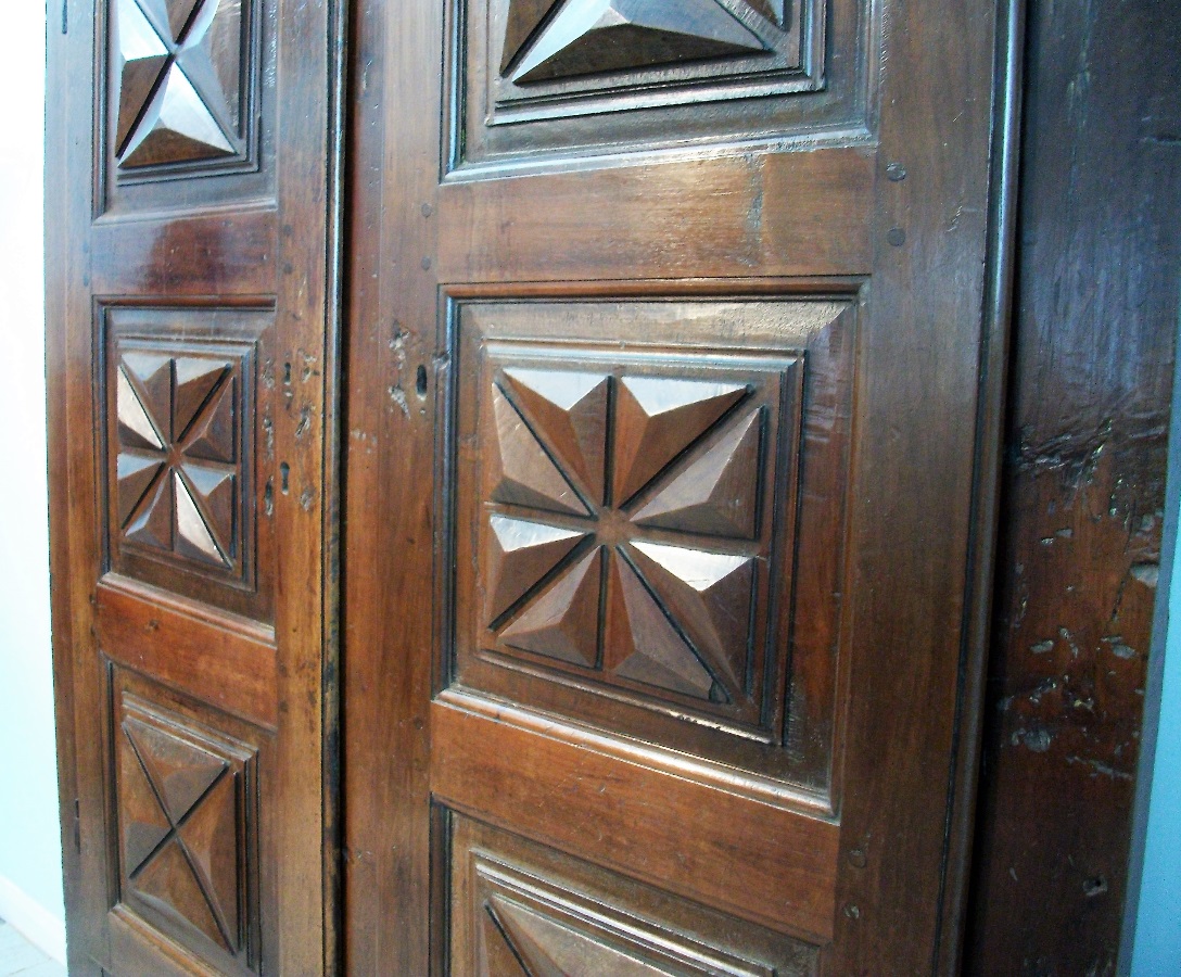 17th Century Italian Diamond Point Doors